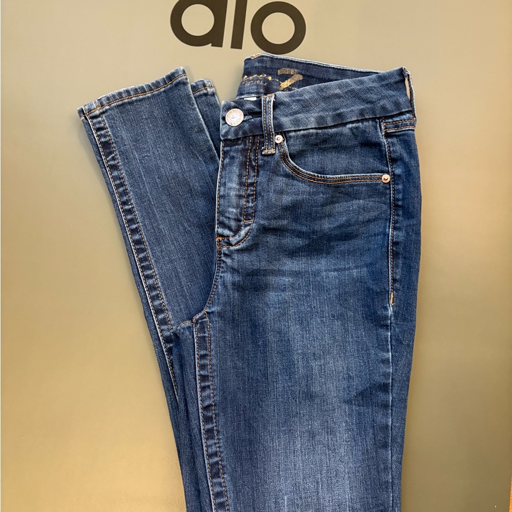 Seven7 Women's Blue Skinny Jeans